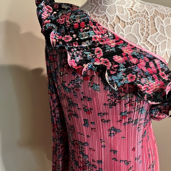 Givenchy $4320. One Shoulder Long  Pleated Runway Dress Gown S 2 - Picture 4 of 9